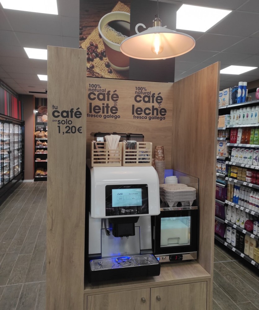 kalea en supermercado máquina café