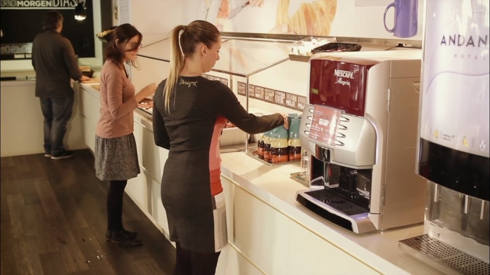 Dispensing en hoteles Nestlé