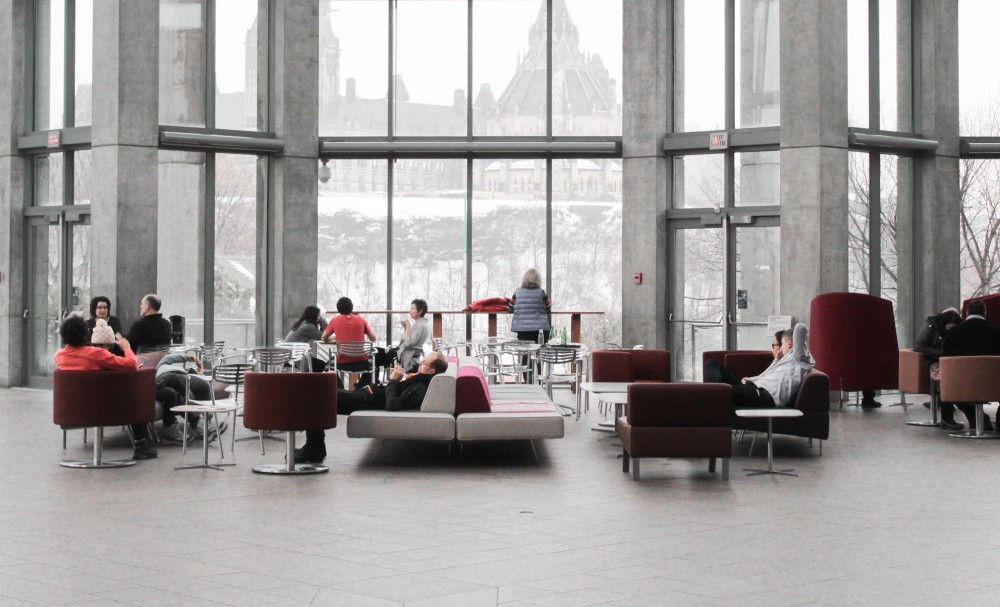 Zona descanso en coworking